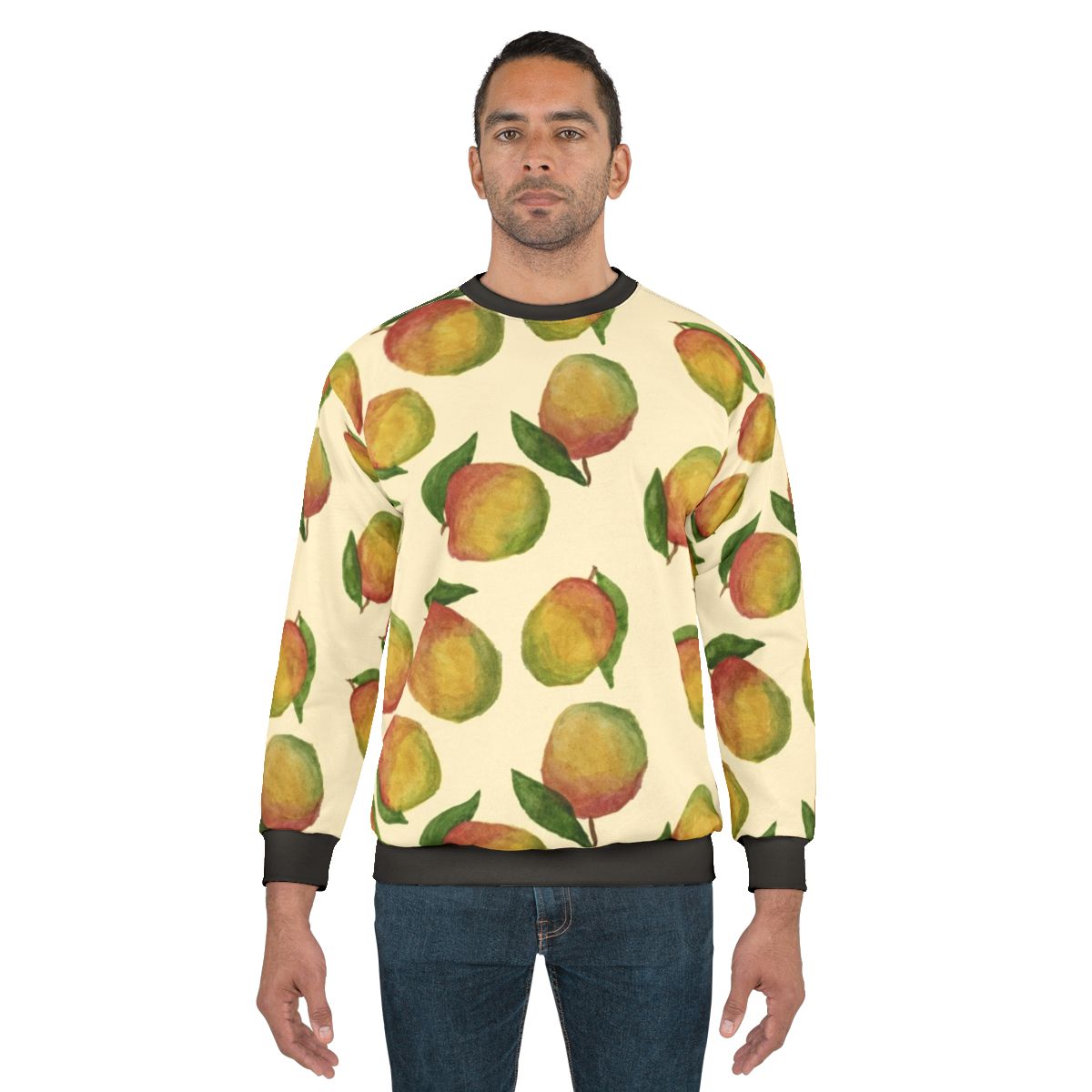 Mango Watercolor Pattern Sweatshirt