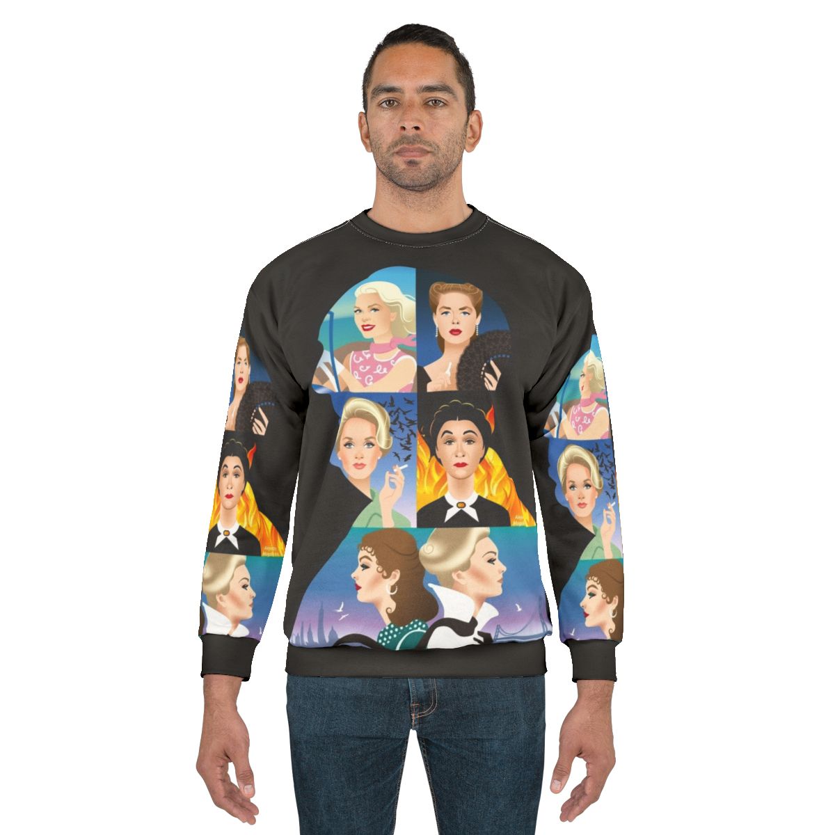 Master Sweatshirt featuring Alfred Hitchcock's iconic silhouette