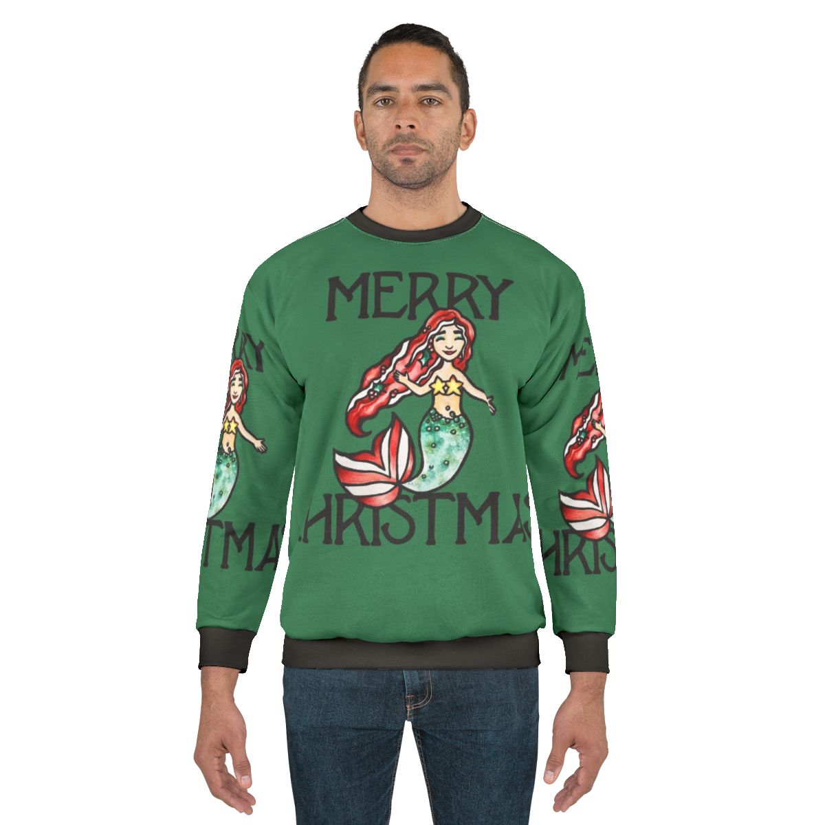 Merry Christmas Mermaid Sweatshirt