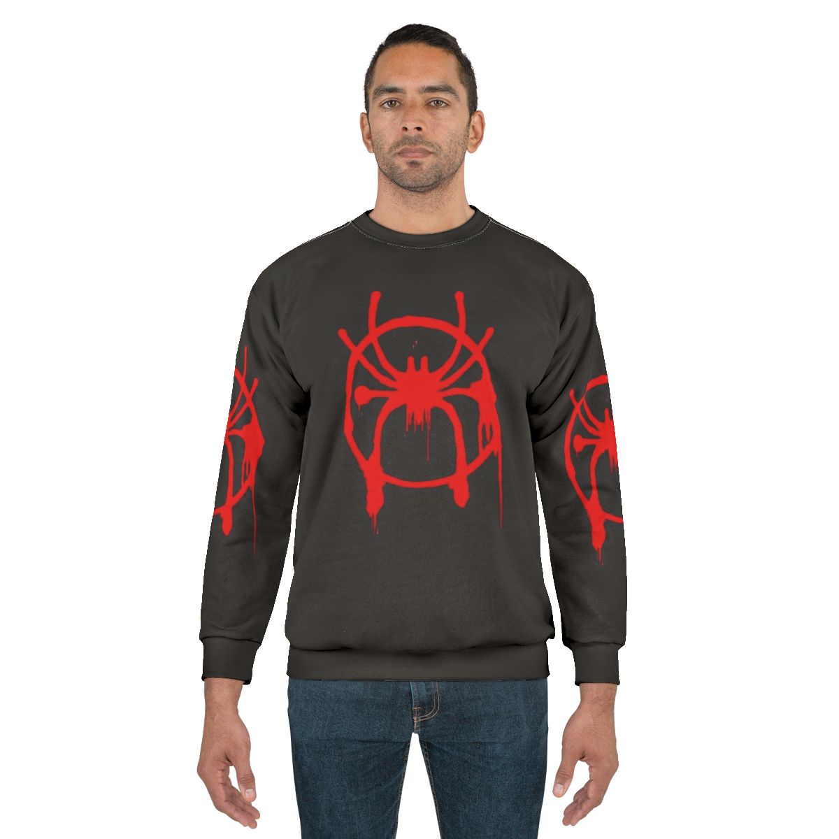 Miles Morales Black Spider-Man Logo Sweatshirt