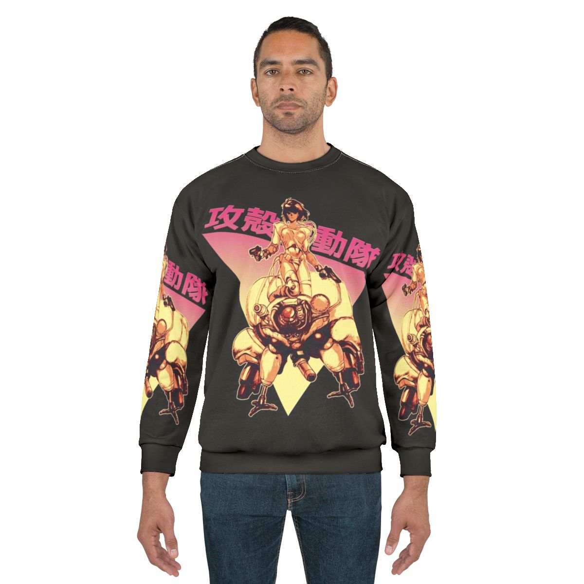 Motoko Kusanagi Ghost in the Shell Anime Cyberpunk Sweatshirt
