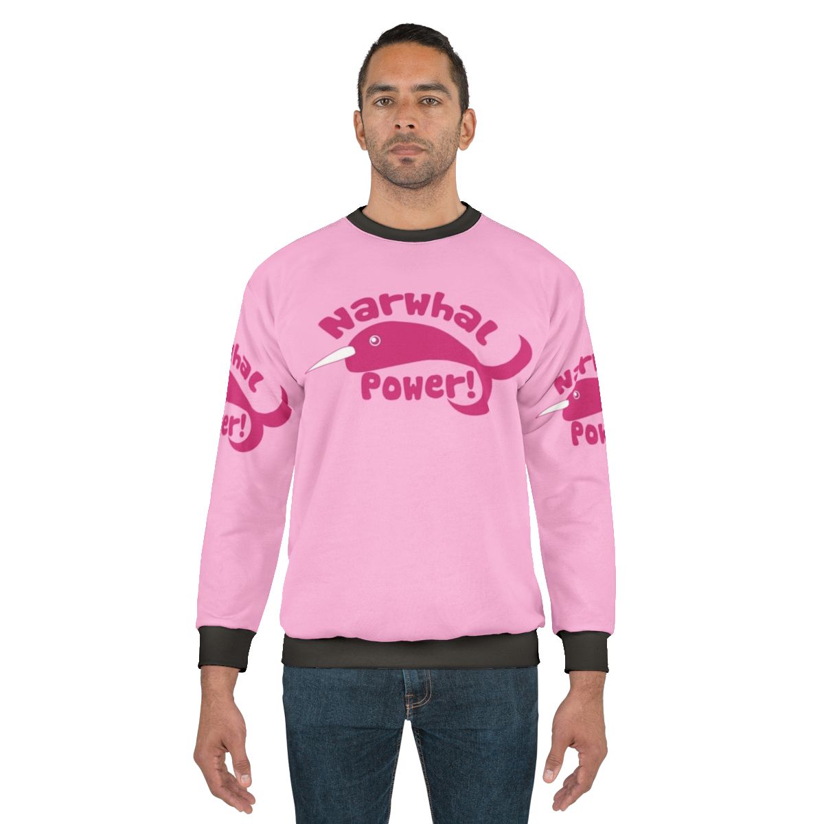 Narwhal Power Sweatshirt with Cute and Retro Design