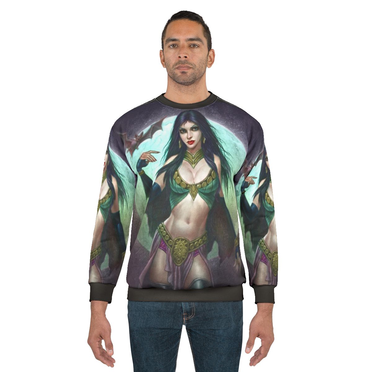 Night Moon Vampire Queen Gothic Fantasy Sweatshirt