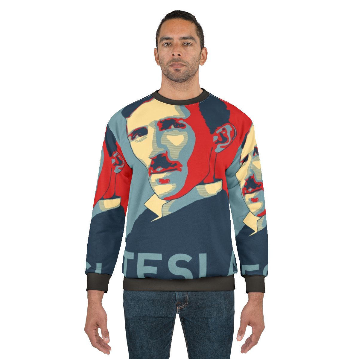 Nikola Tesla Inspired Sweatshirt with Tesla Coil Design