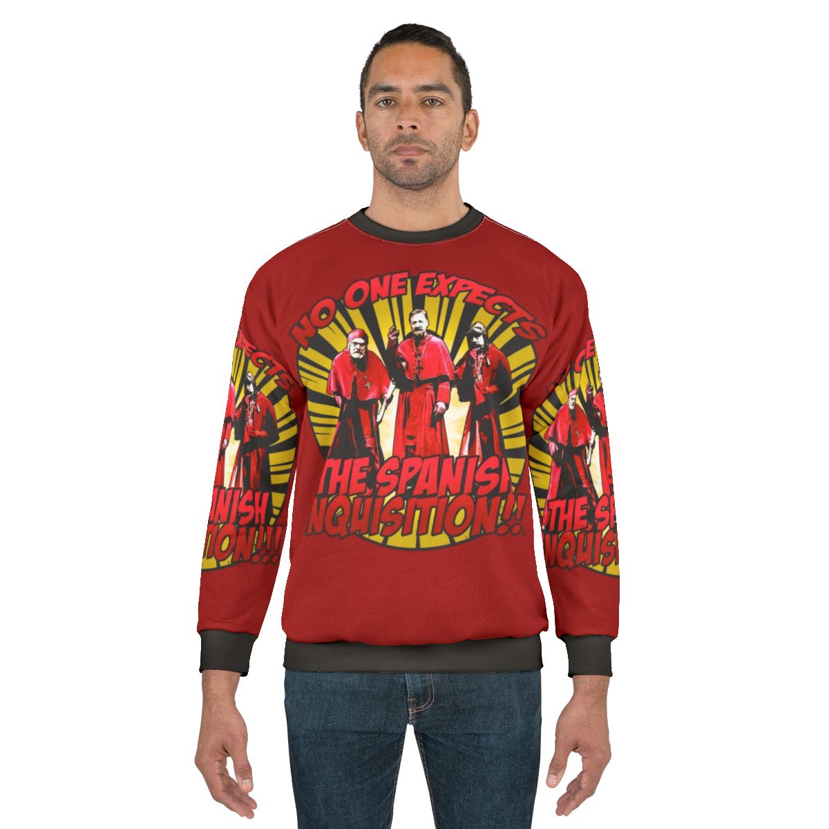 "No One Expects The Spanish Inquisition" Monty Python inspired comedy sweatshirt