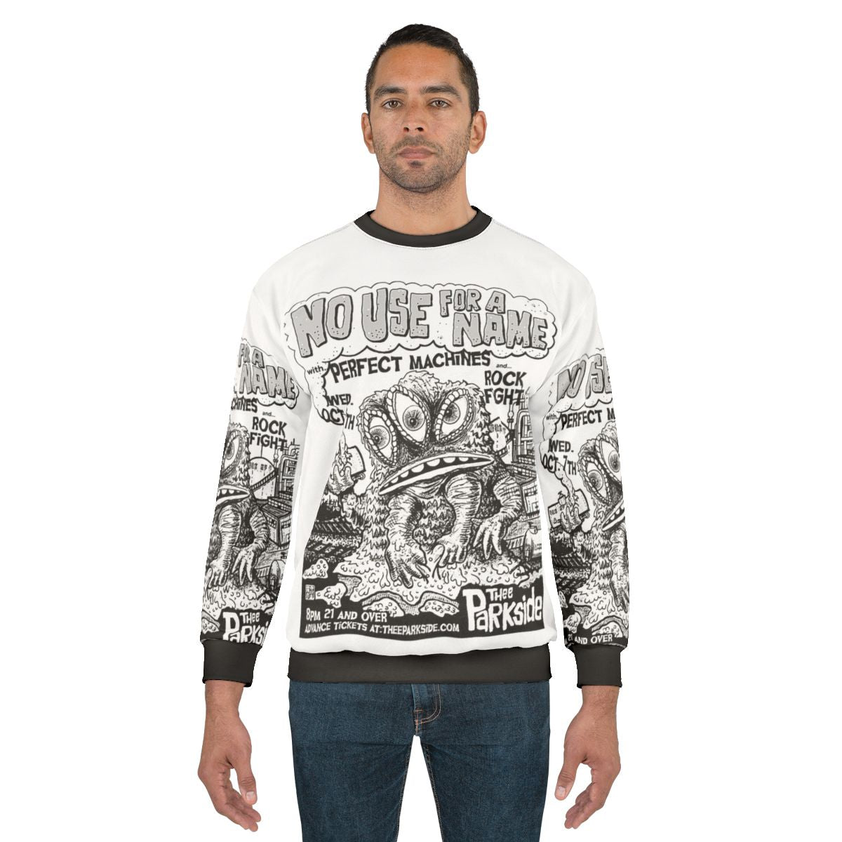 "No Use For A Name Punk Rock Band Sweatshirt with Band Logo"