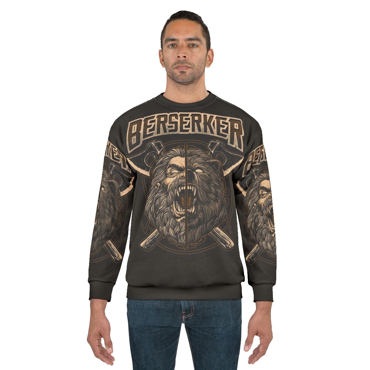 Norse Berserker Viking Pagan Bear Warrior Sweatshirt