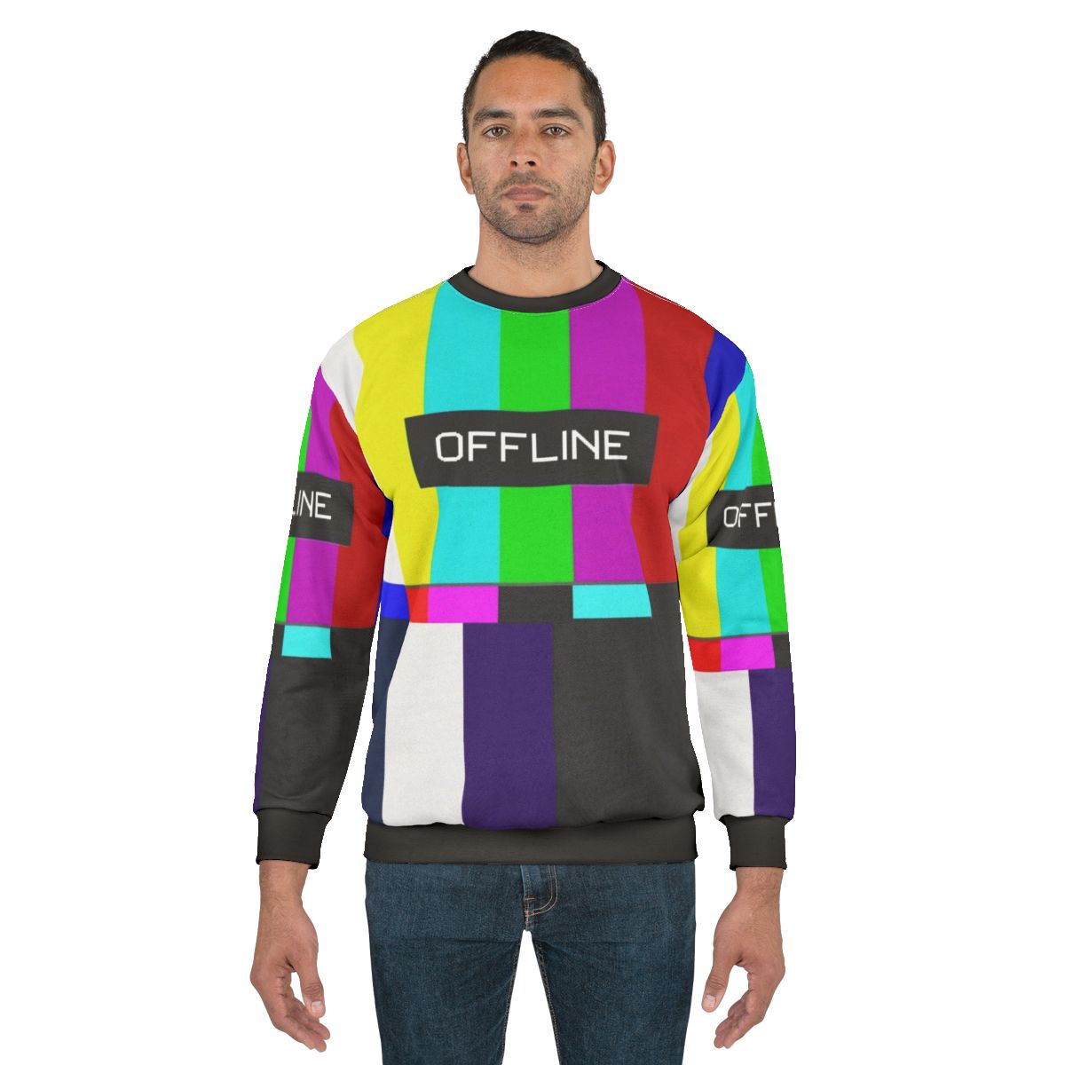 Offline Analog Sweatshirt featuring vintage tech and retro vibes