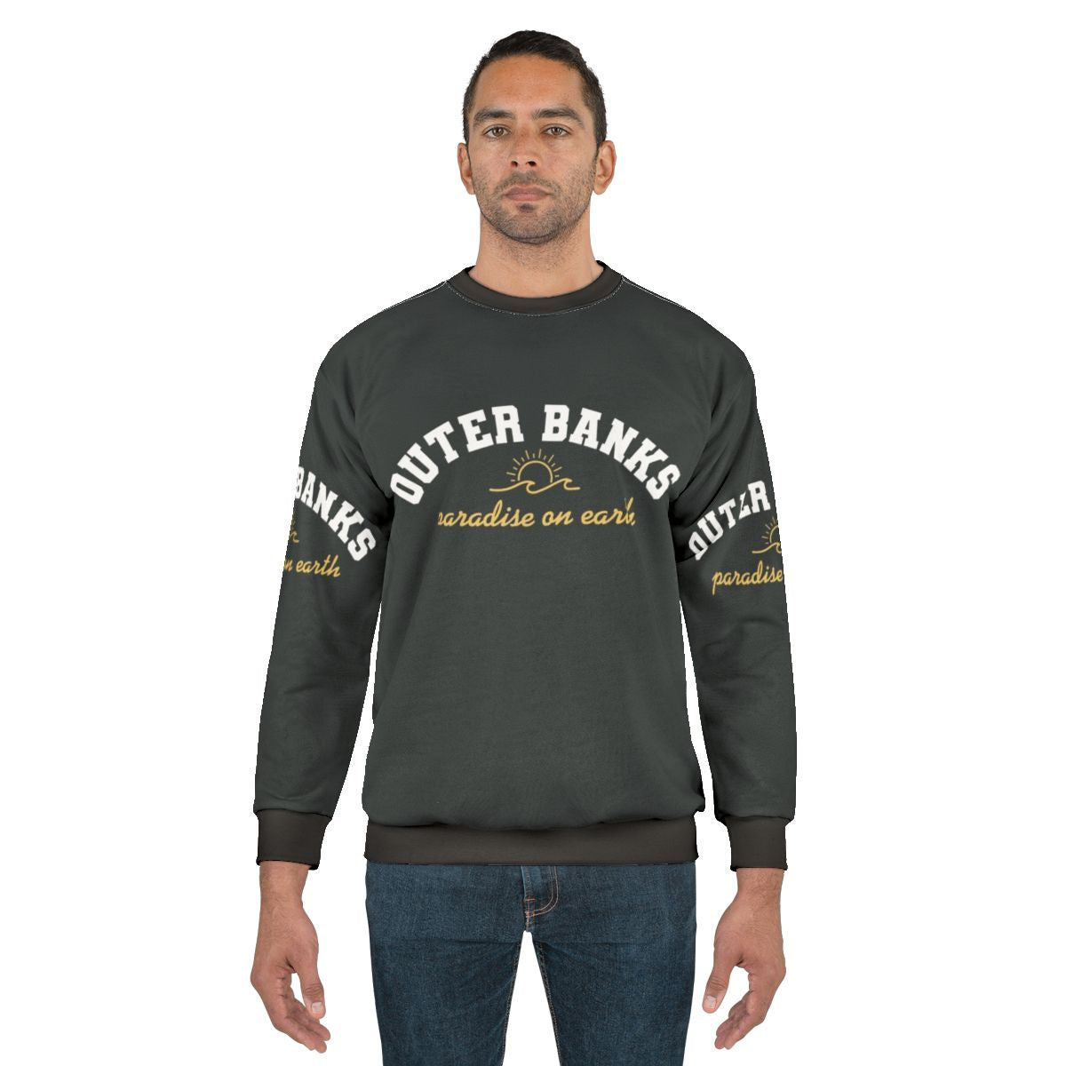 Outer Banks Paradise On Earth Sweatshirt with Pogue Life Design