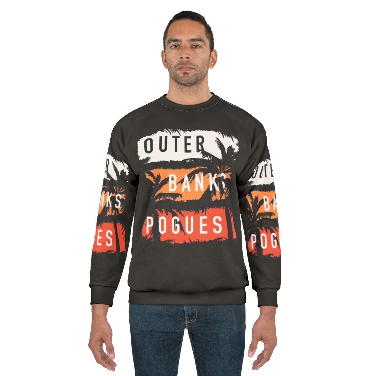 Outer Banks Pogue Sweatshirt with Coastal Beach Style Design