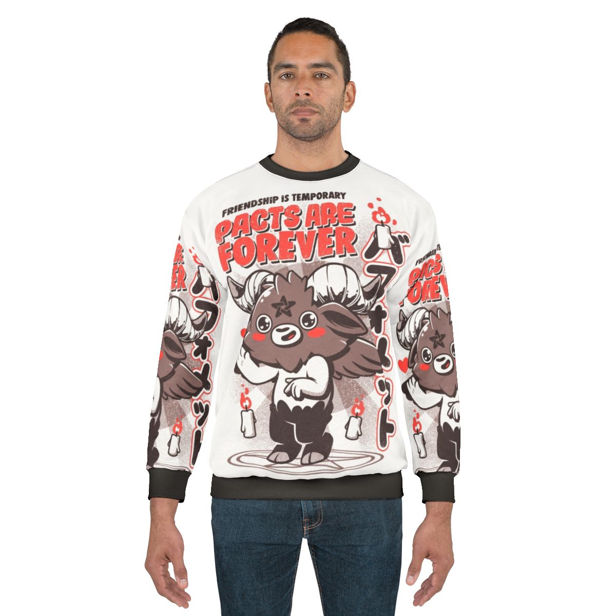 Pacts Are Forever - Baphomet Inspired Vintage Sweatshirt