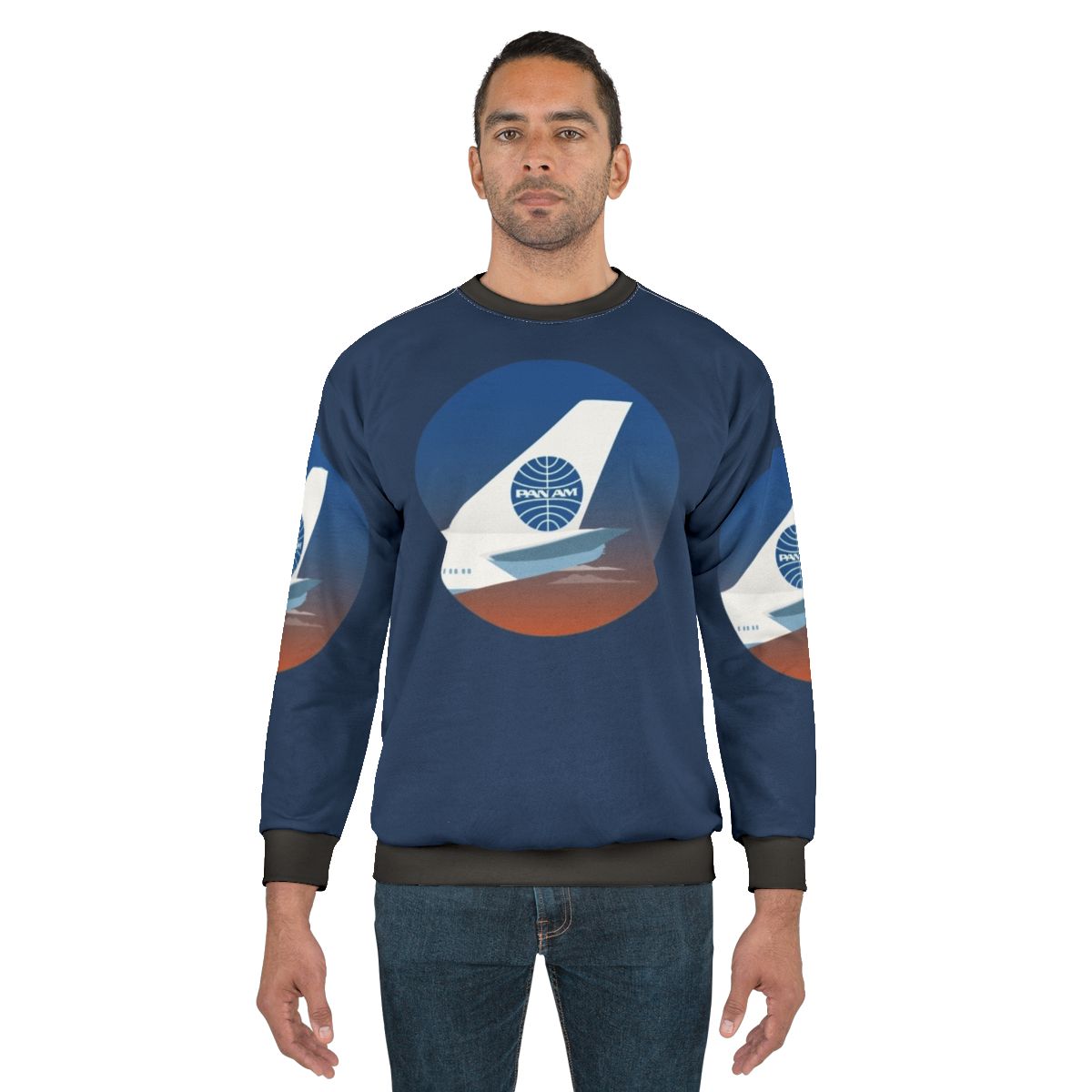 Vintage Pan Am sweatshirt with retro airline logo