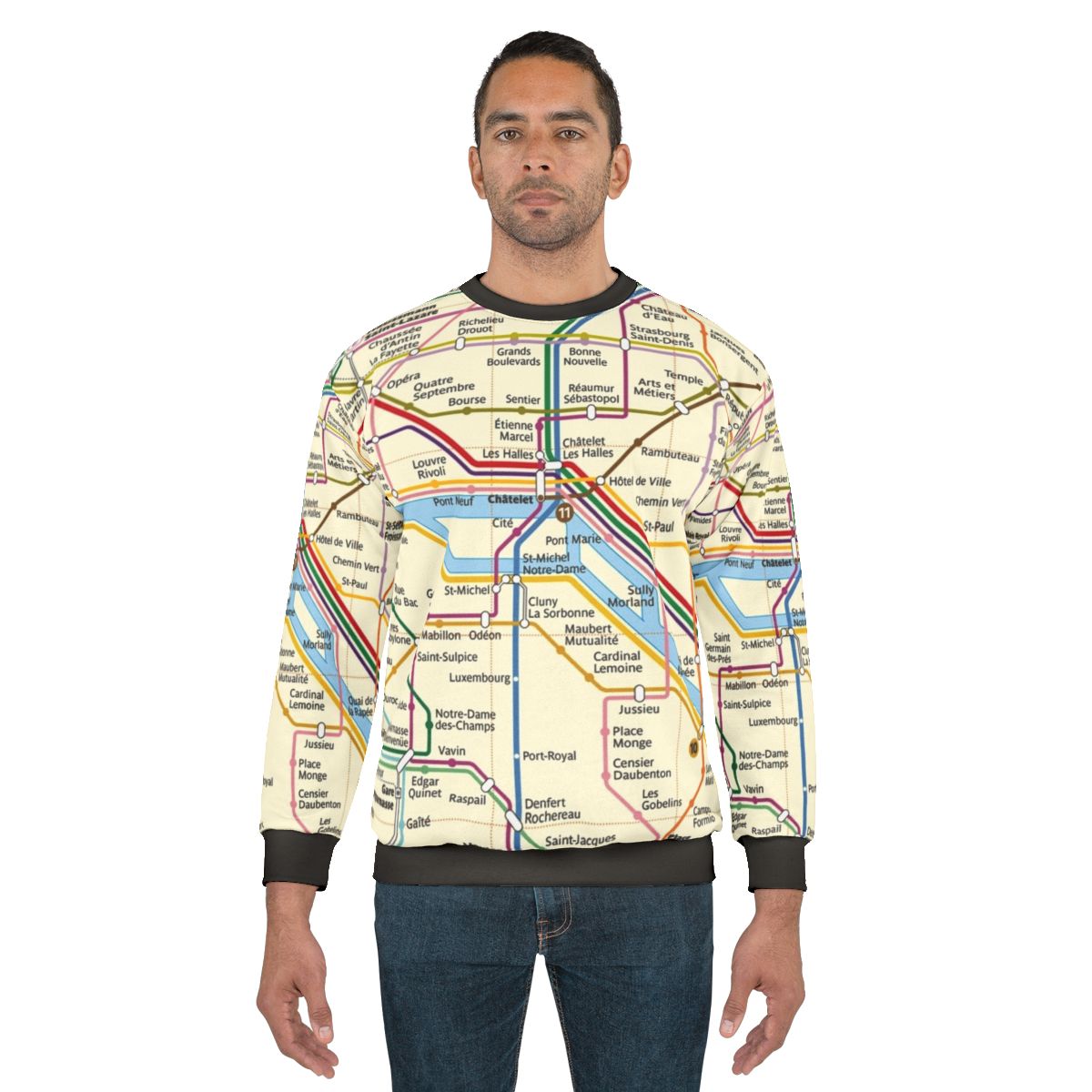 Paris Metro Map Sweatshirt