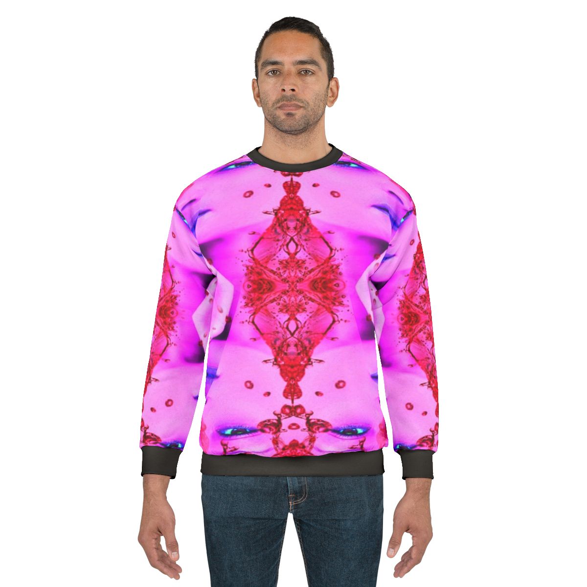 Passion Sweatshirt with Abstract and Colorful Patterns
