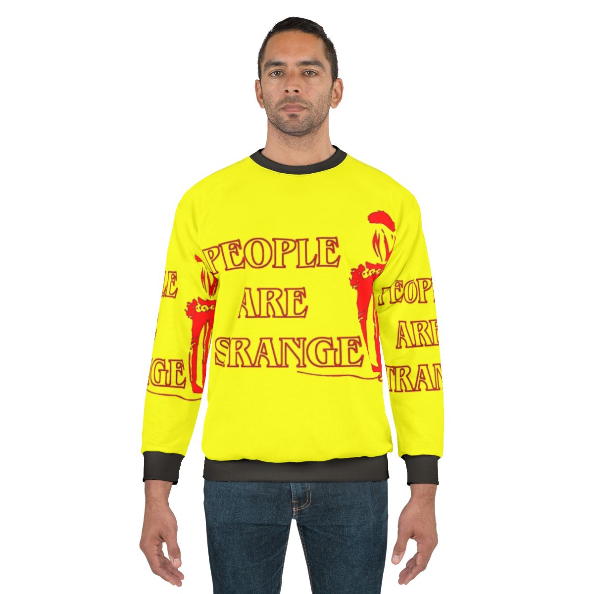People Are Strange Sweatshirt featuring the Doors and Stranger Things inspired design