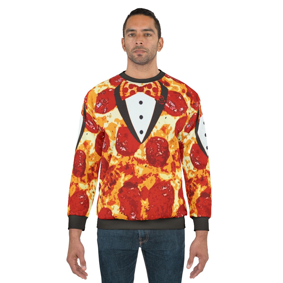 Pepperoni Pizza Tuxedo Sweatshirt