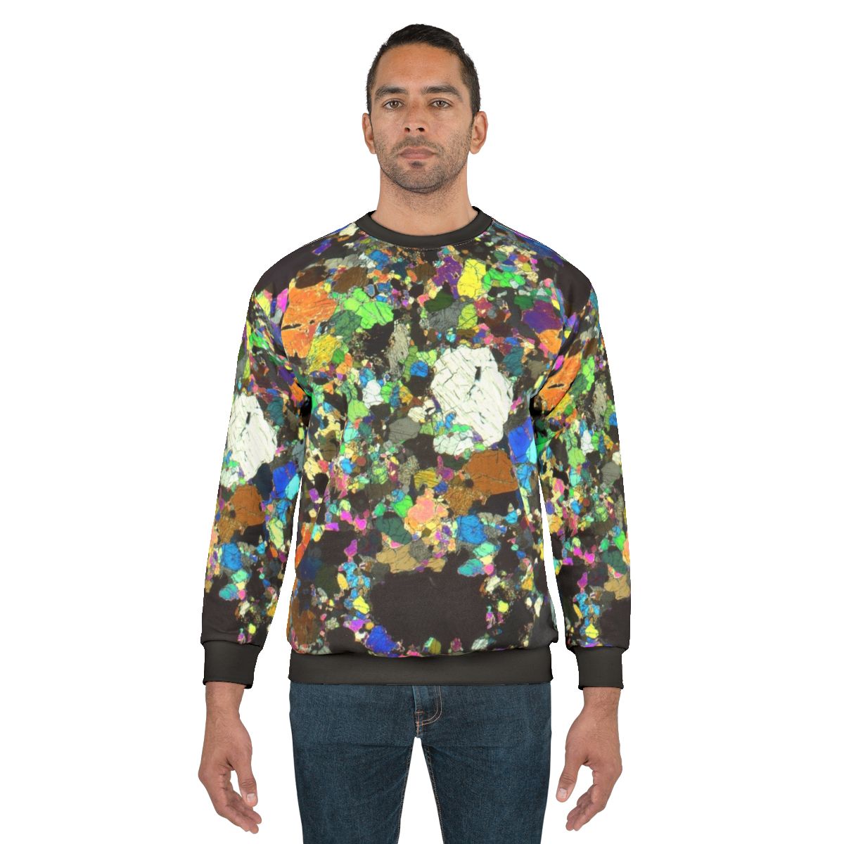 Peridotite thin section sweatshirt