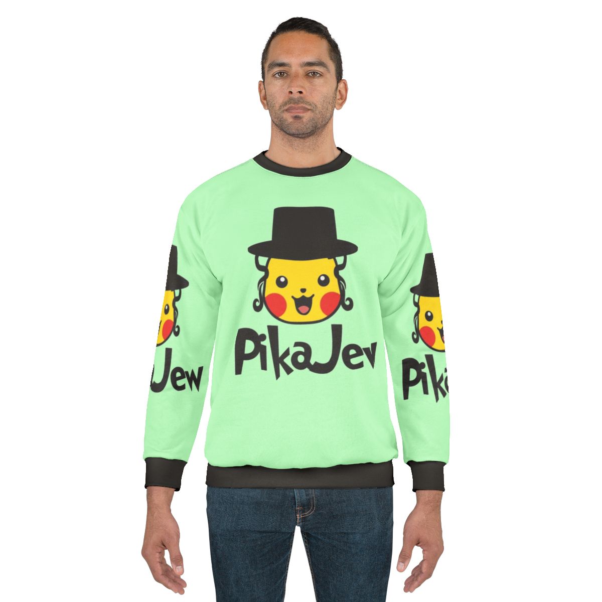 Pikajew themed Pokemon character sweatshirt
