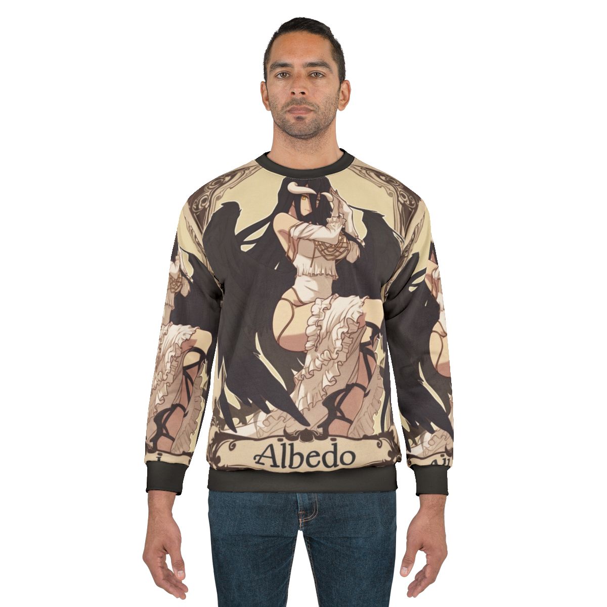 Albedo anime girl pinup style sweatshirt