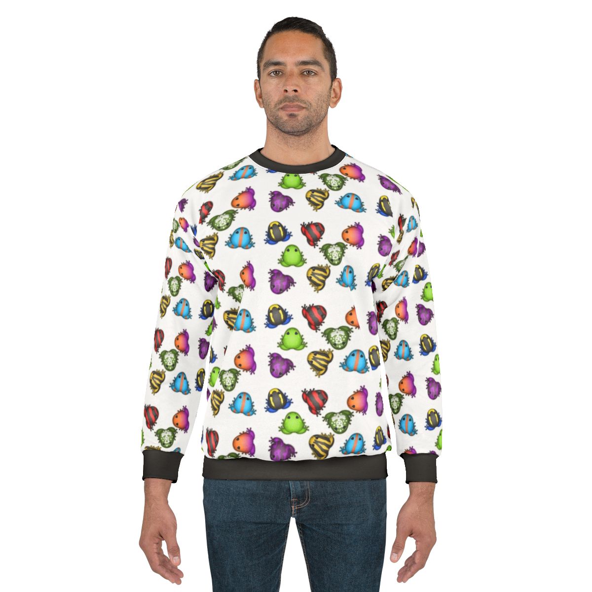 Pocket Frogs Pattern Eight Sweatshirt