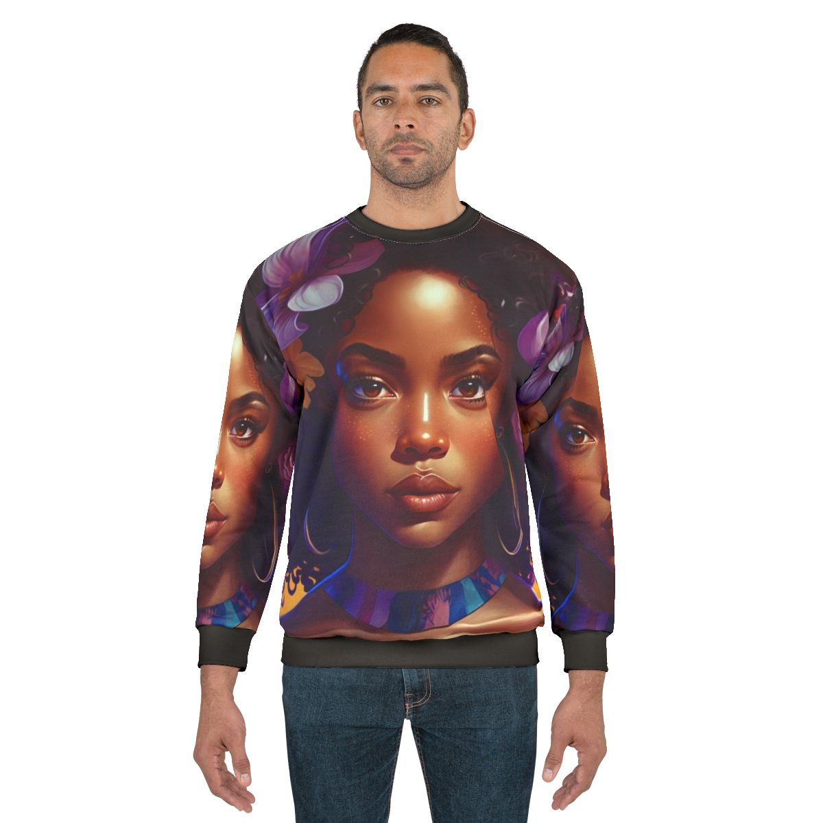 Afro Inspired Sweatshirt for Black Girls with Natural Hair