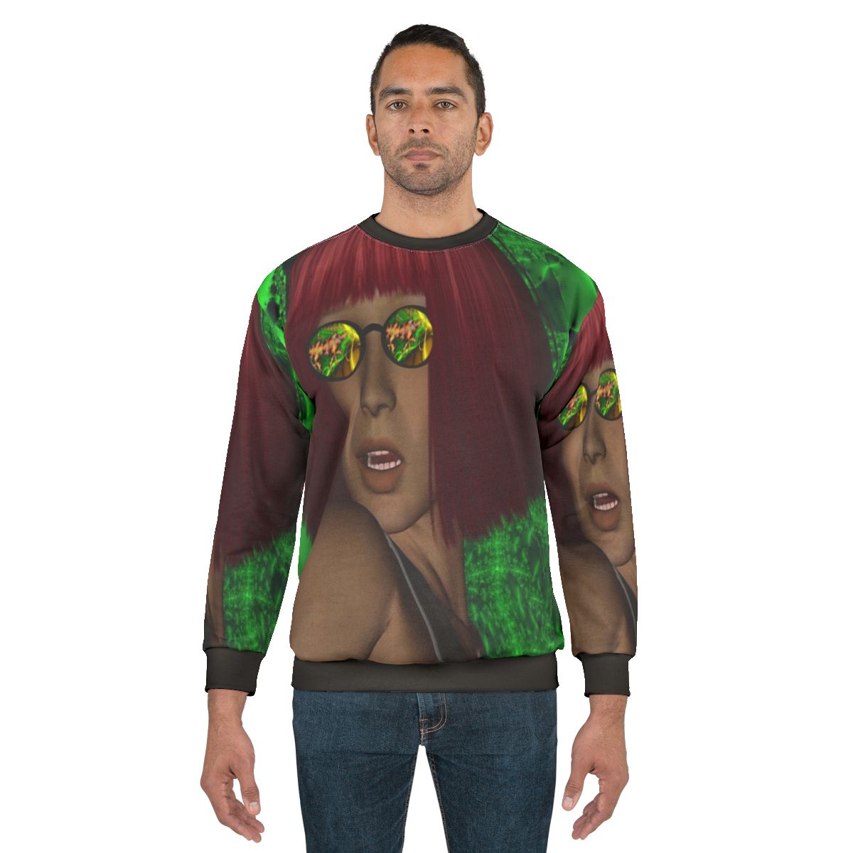 Reflection Sweatshirt featuring abstract nature-inspired design
