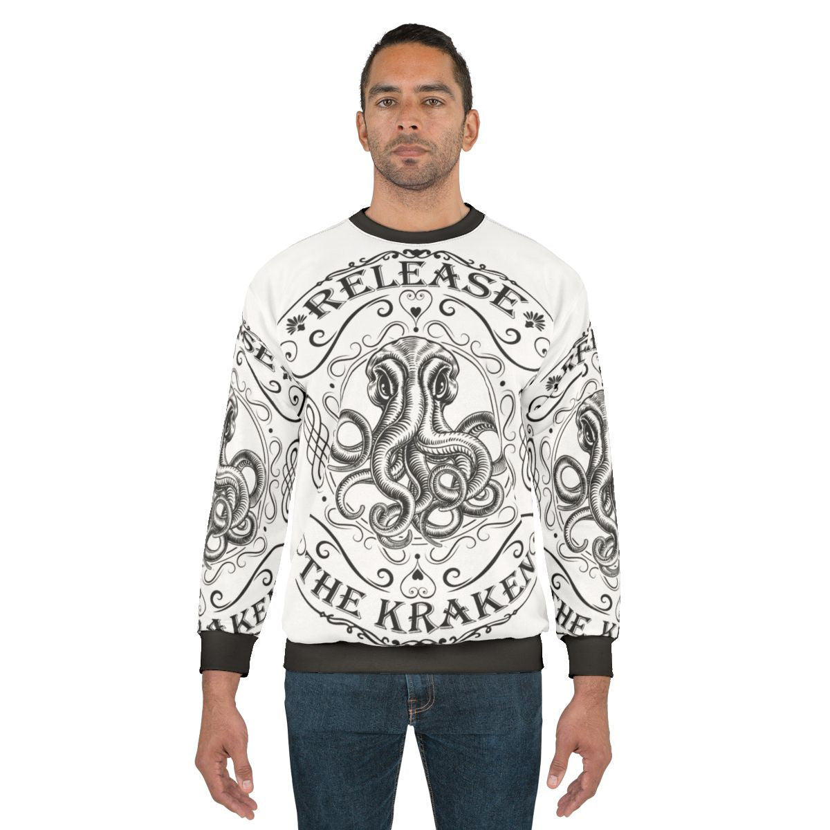 Release the Kraken mythological creature sweatshirt