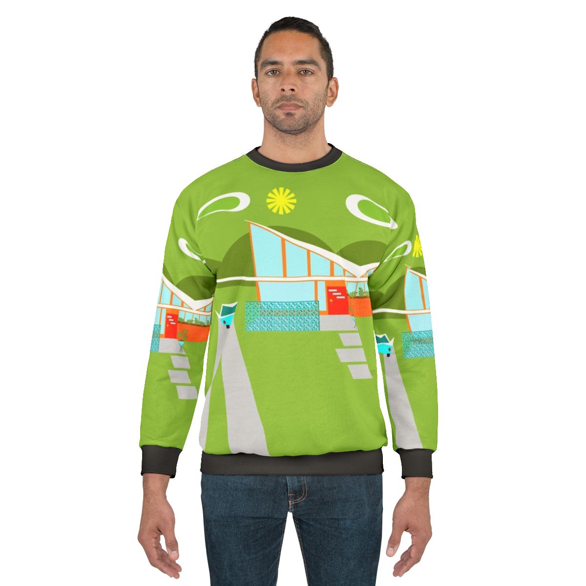 Retro Palm Springs House Sweatshirt