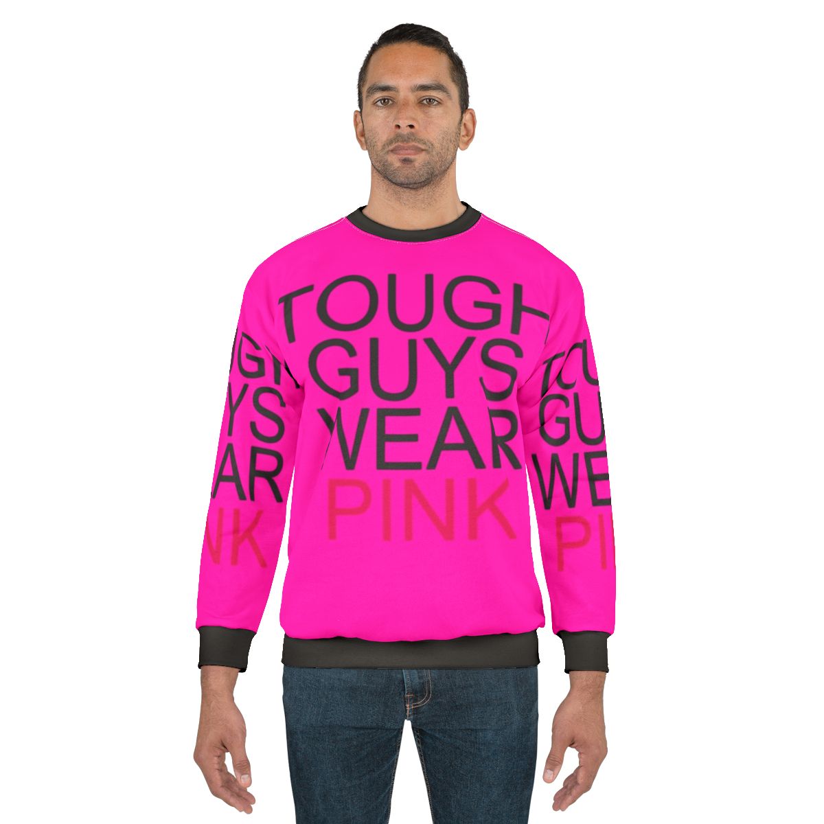 Tough Guys Wear Pink Roblox Infected Sweatshirt