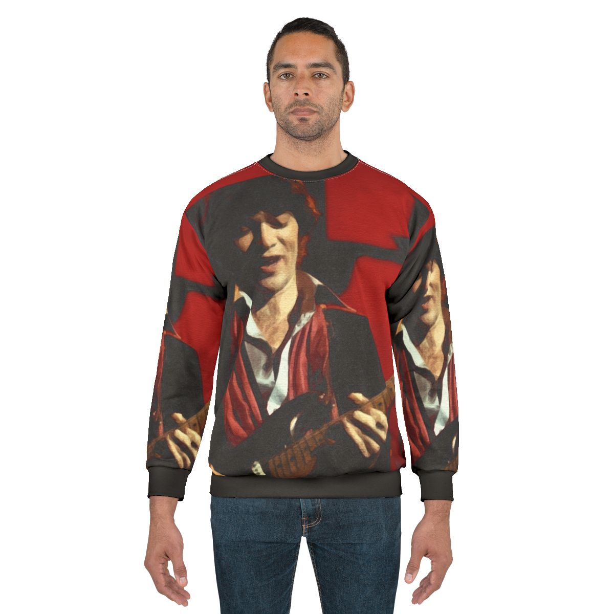 Robbie Robertson of The Band 70s Americana Music Graphic Sweatshirt