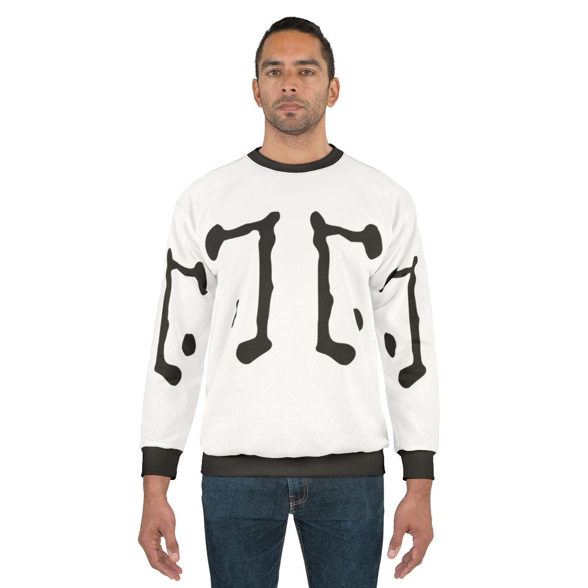 Rorschach logo sweatshirt featuring inkblot design from Watchmen superhero graphic novel