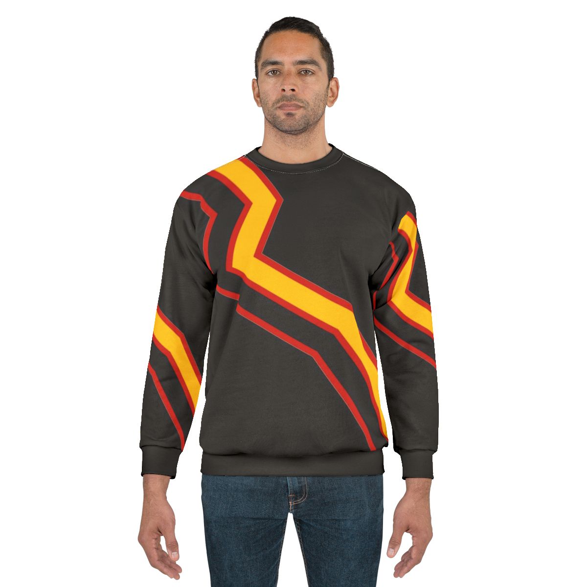 Rubber Pride Sweatshirt featuring LGBTQ pride symbols and parody design