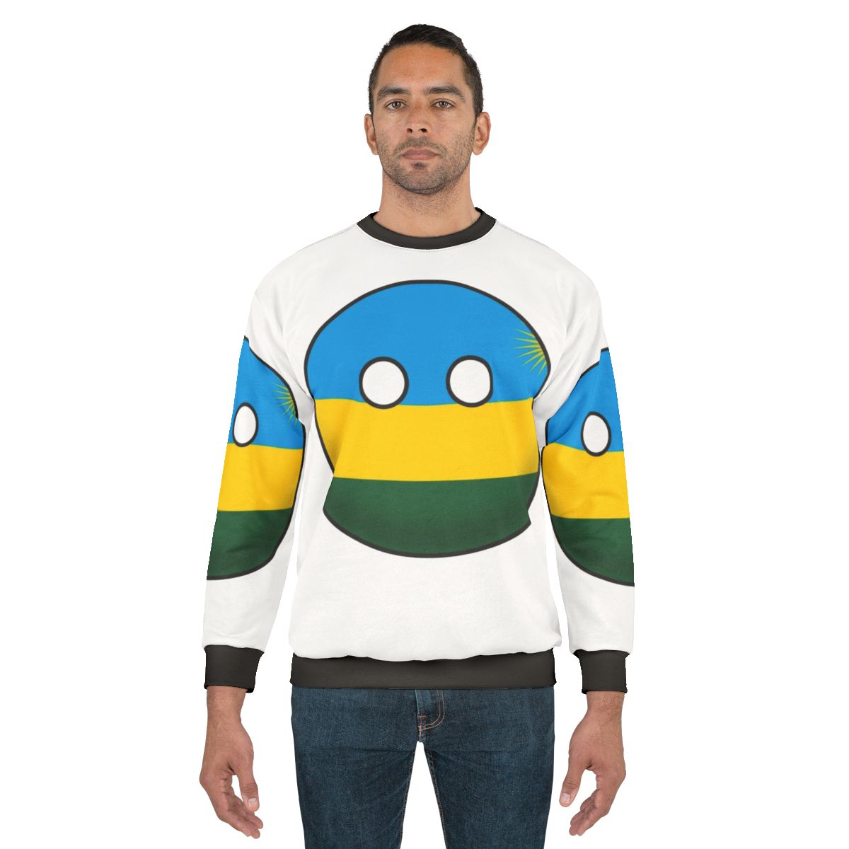 Rwanda Countryball Sweatshirt - National Flag Clothing