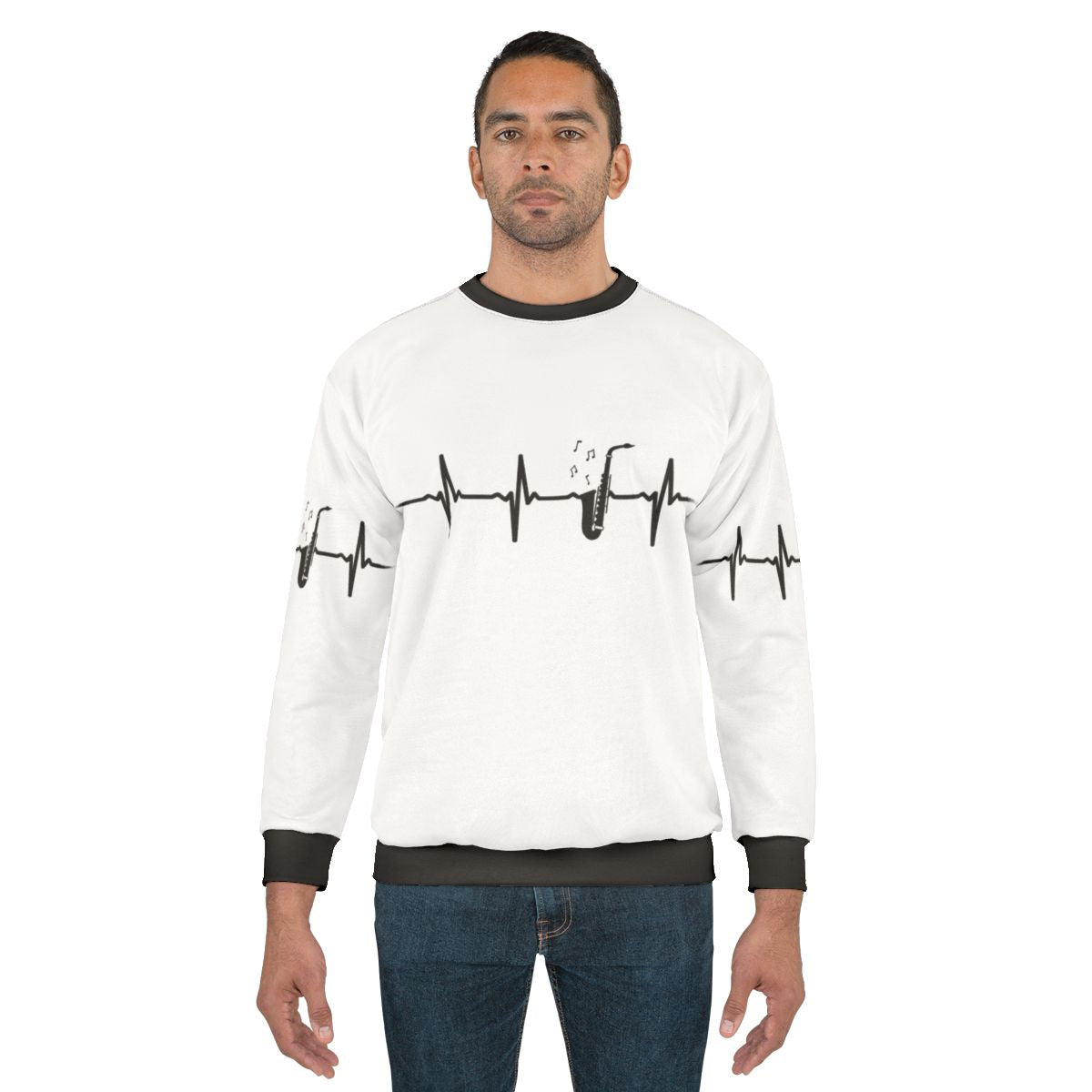 Saxophone Heartbeat Sweatshirt
