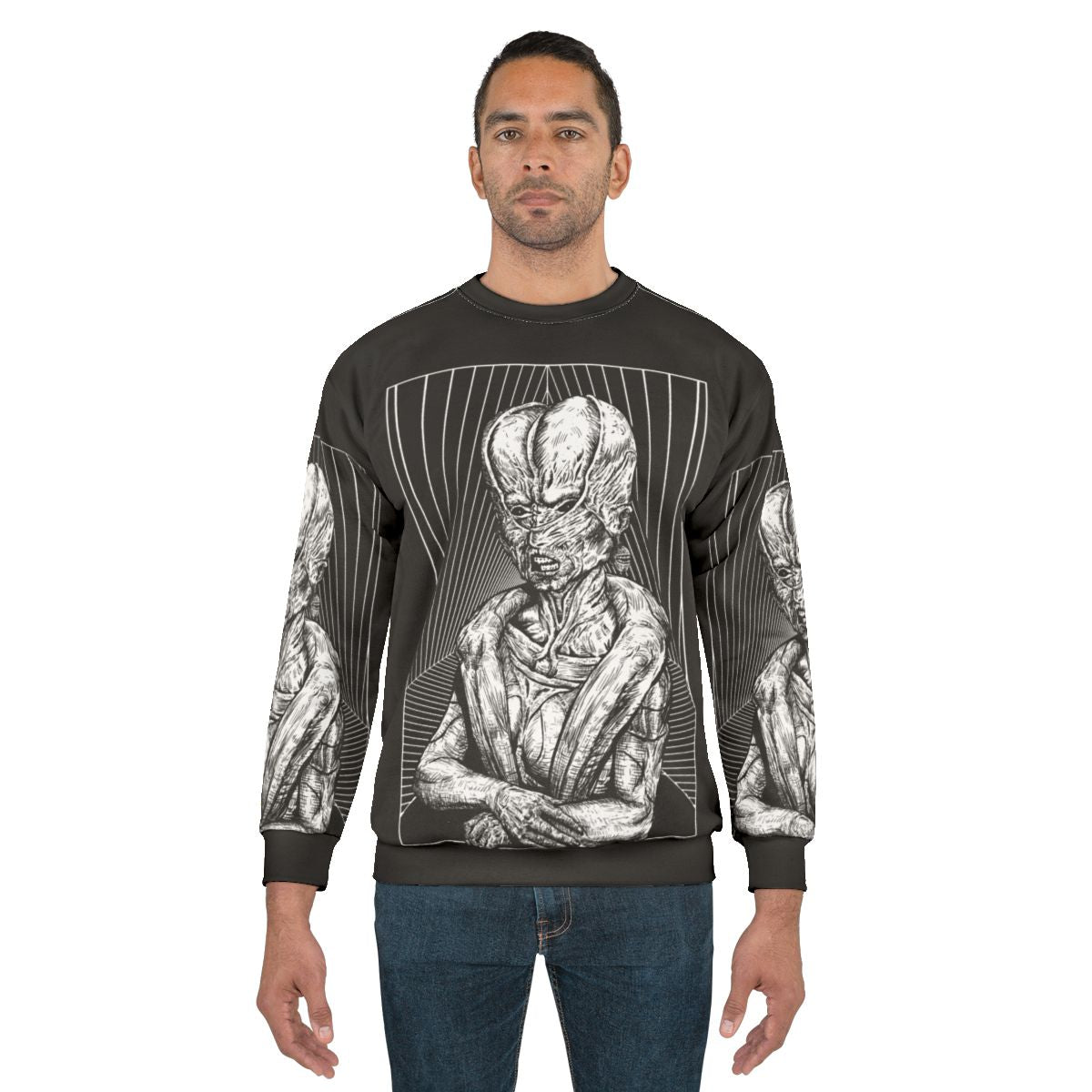 Schism Sweatshirt with Dark Gothic Occult Fantasy Art Graphic