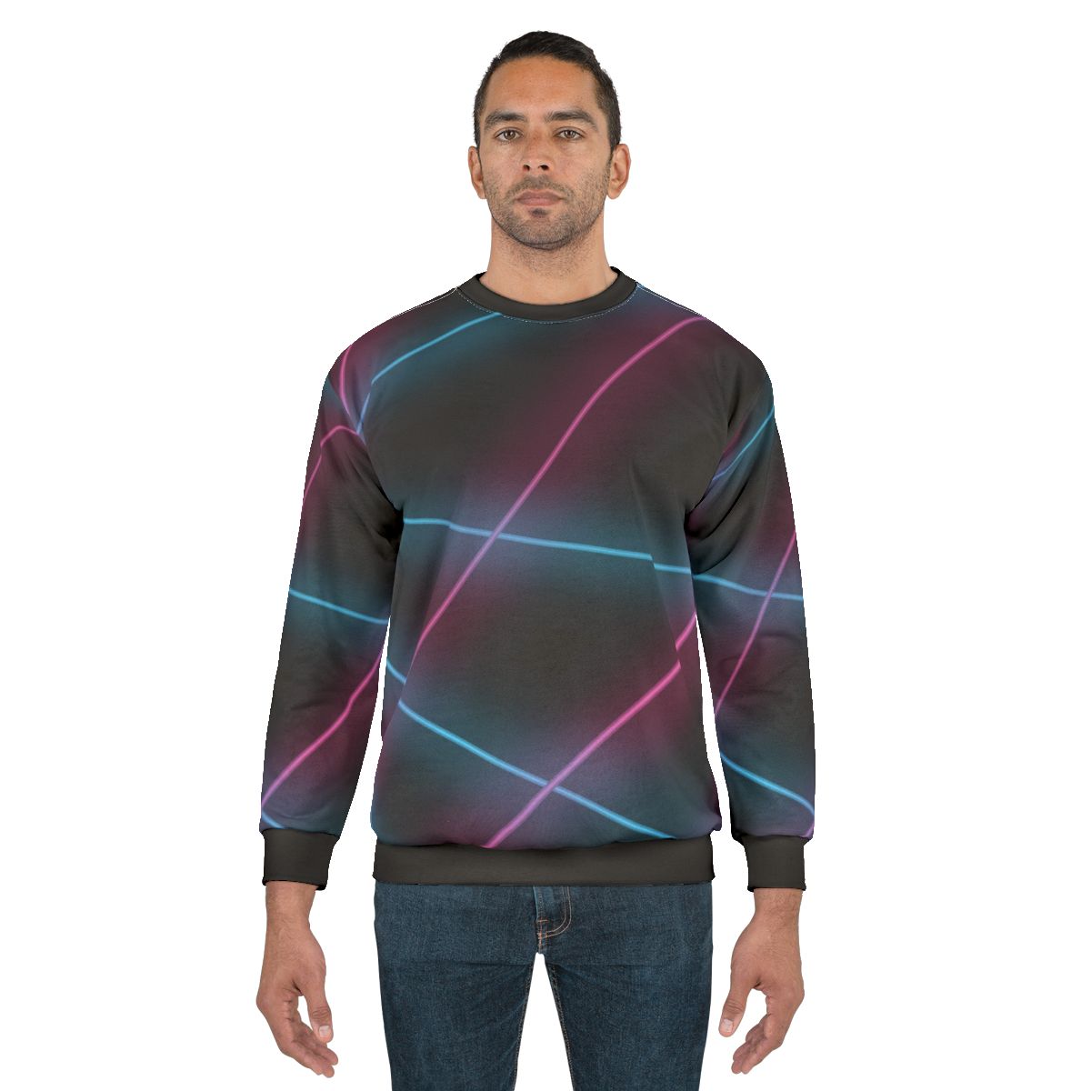 Retro laser school photo backdrop sweatshirt