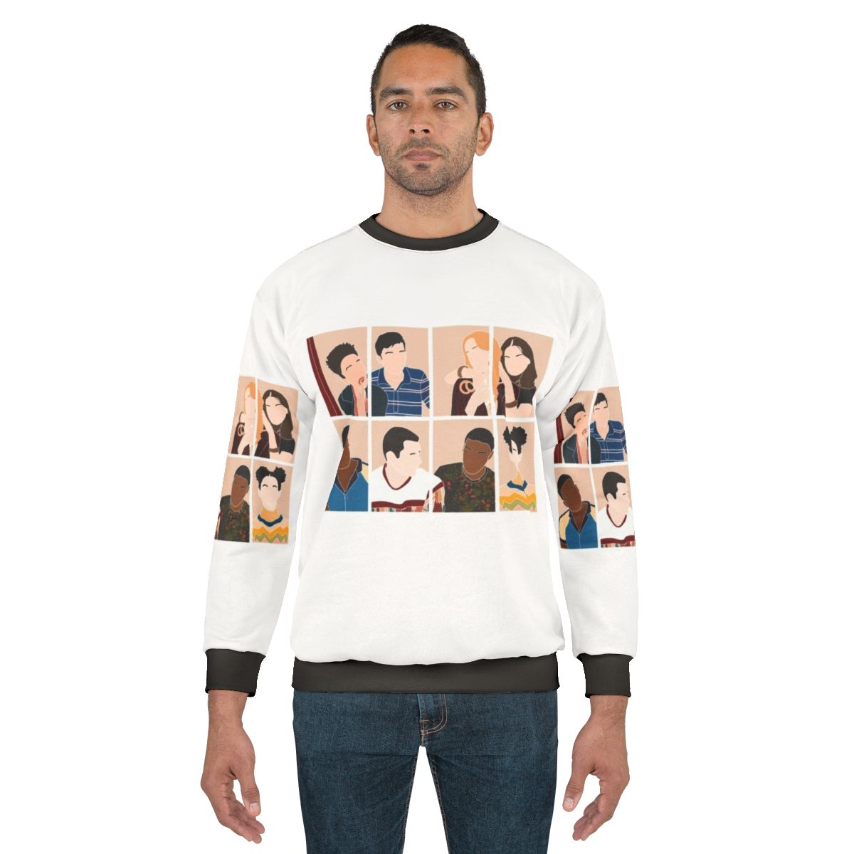 Sex Education Cast Sweatshirt featuring Maeve Wiley and Otis Milburn