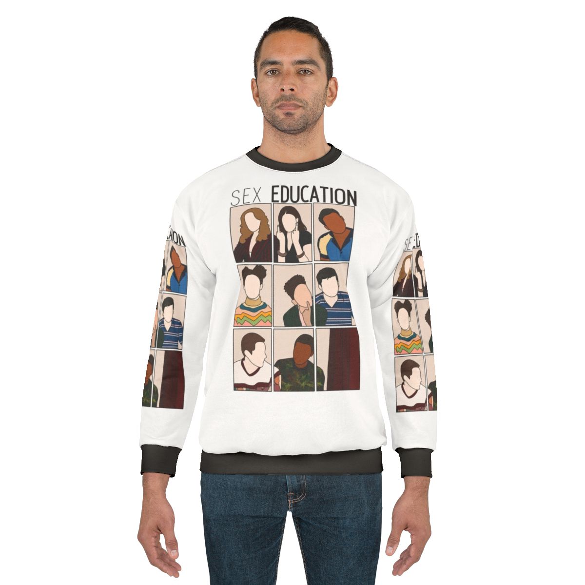 Sex Education Cast Sweatshirt featuring Maeve Wiley and Otis Milburn
