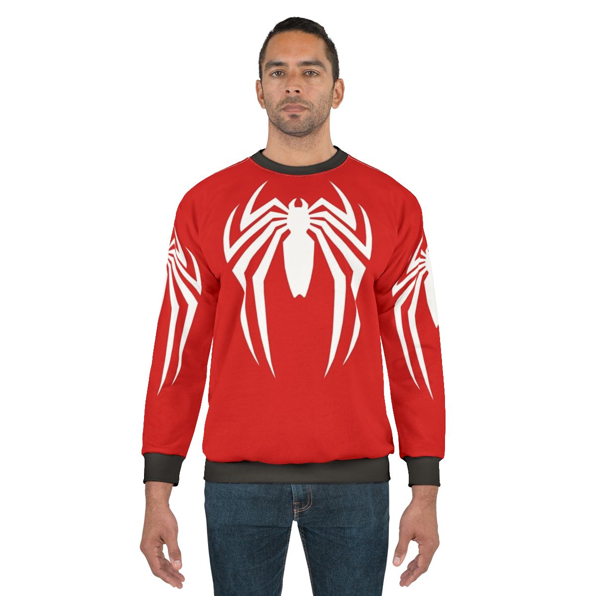 Sharp Spider Logo Sweatshirt for Men - Marvel Inspired Superhero Pullover
