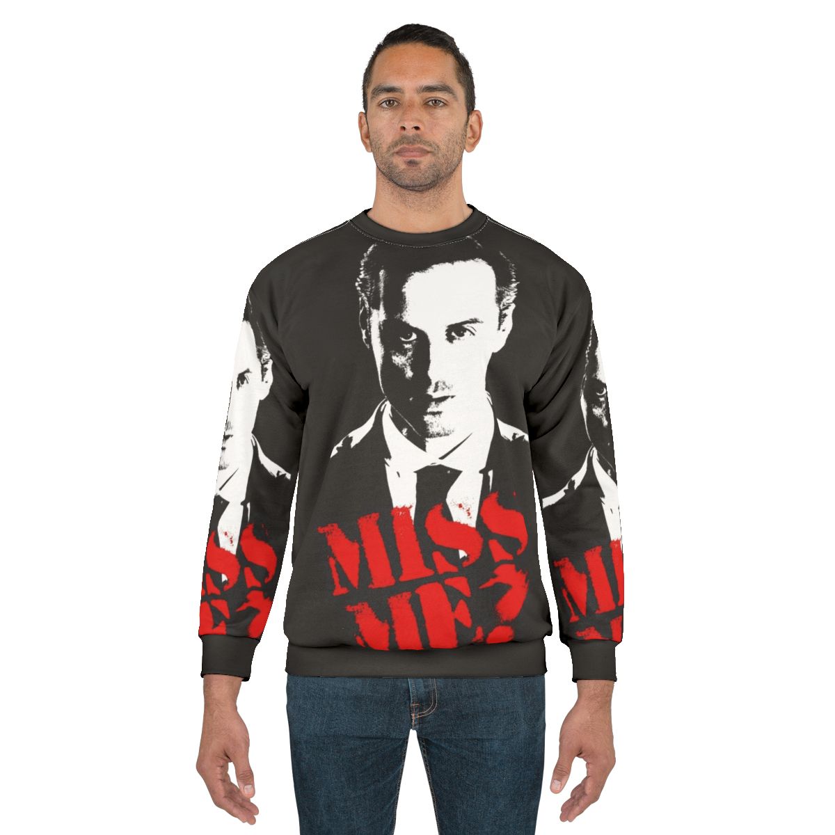 Sherlock "Miss Me Moriarty" Sweatshirt featuring Benedict Cumberbatch and Martin Freeman
