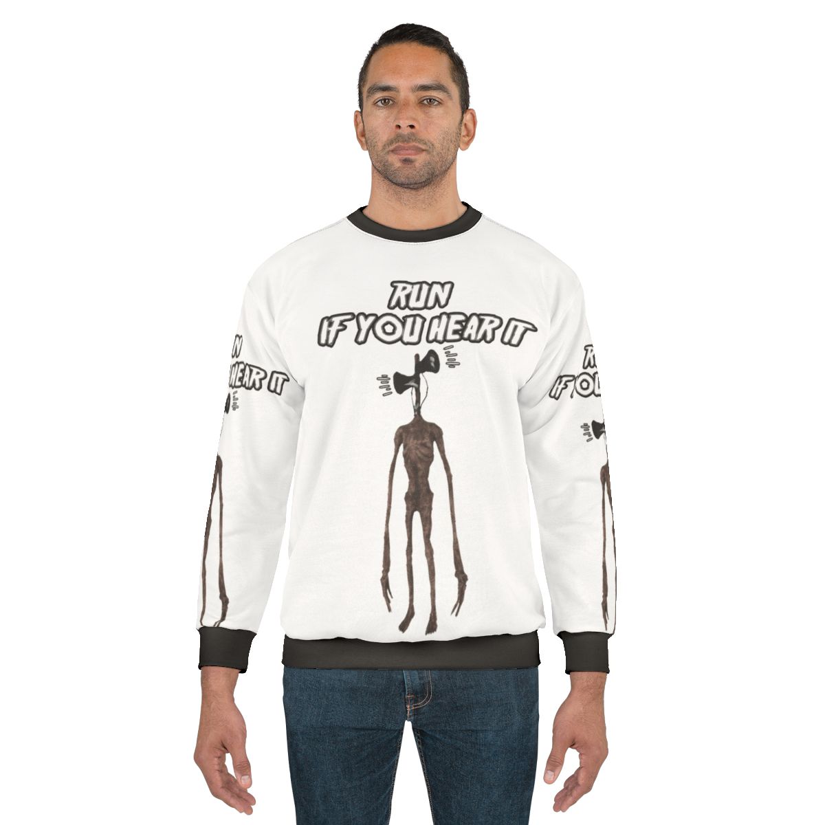 Siren Head Villain Sweatshirt with Creepy Monster Design