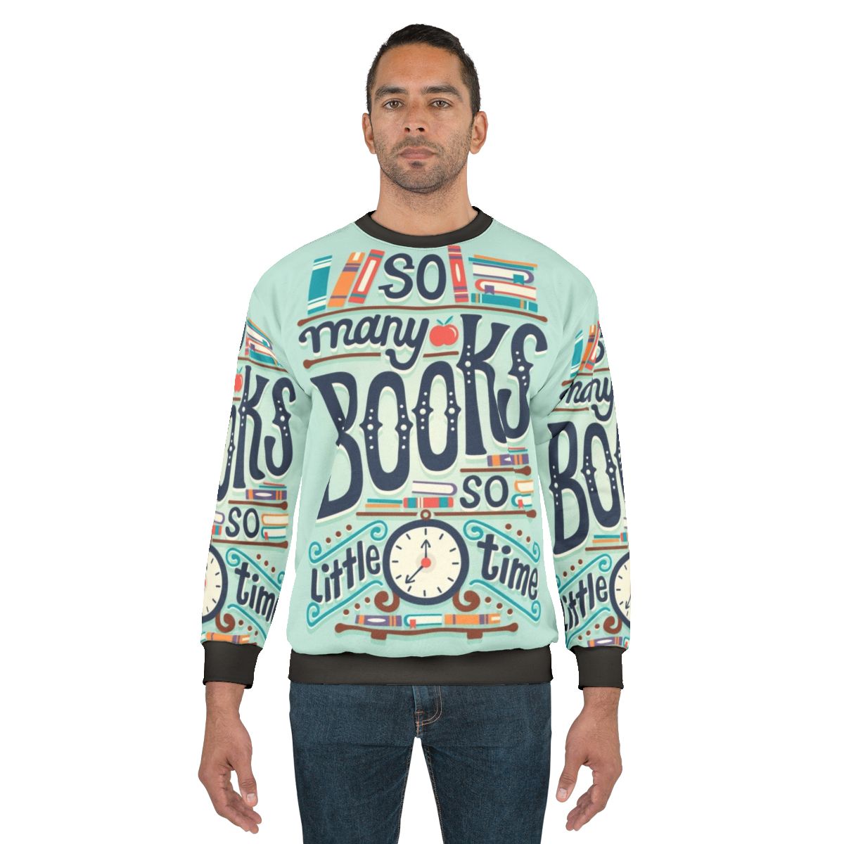 "So Many Books So Little Time" Cozy Literary Sweatshirt