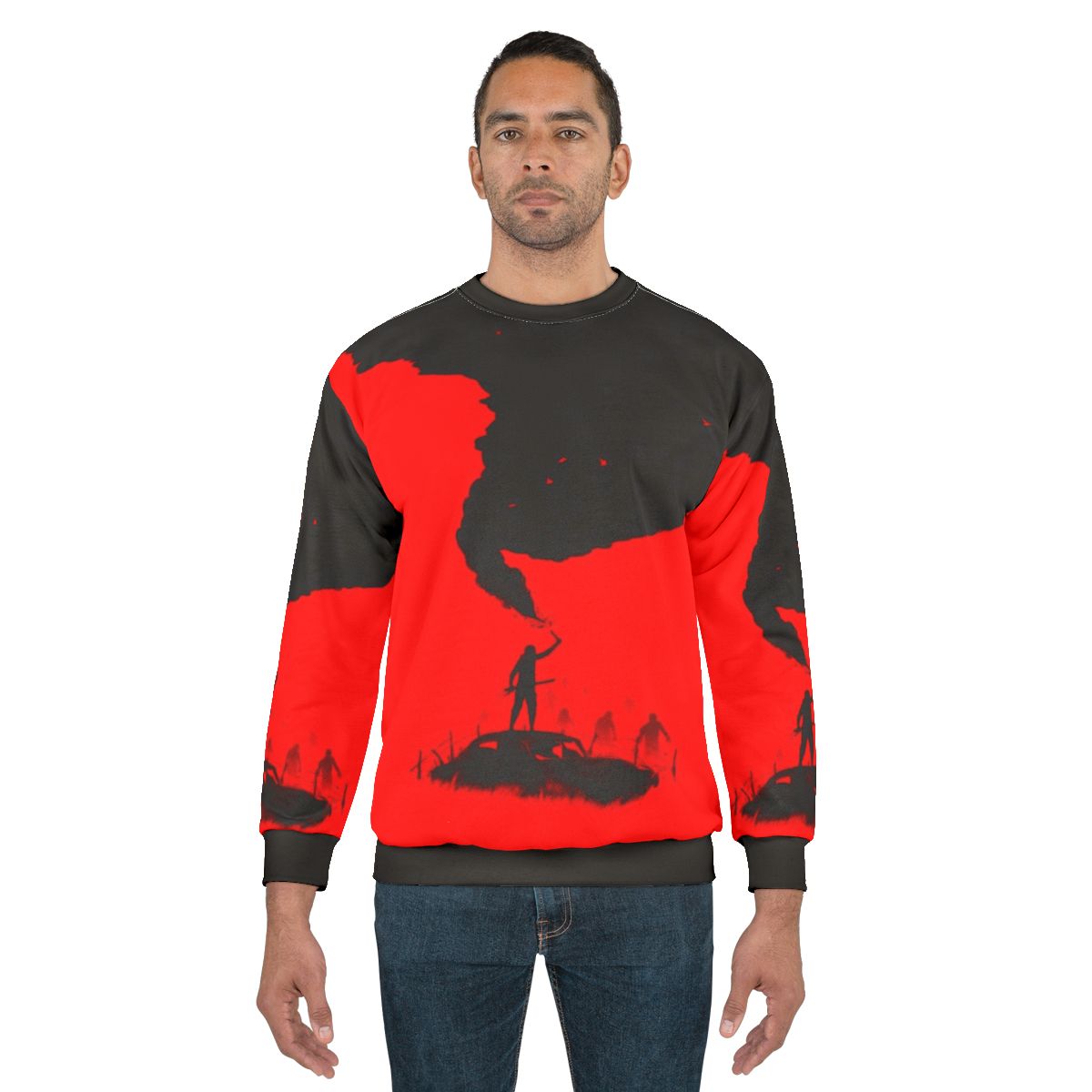 SOS Zombie Apocalypse Silhouette Sweatshirt
