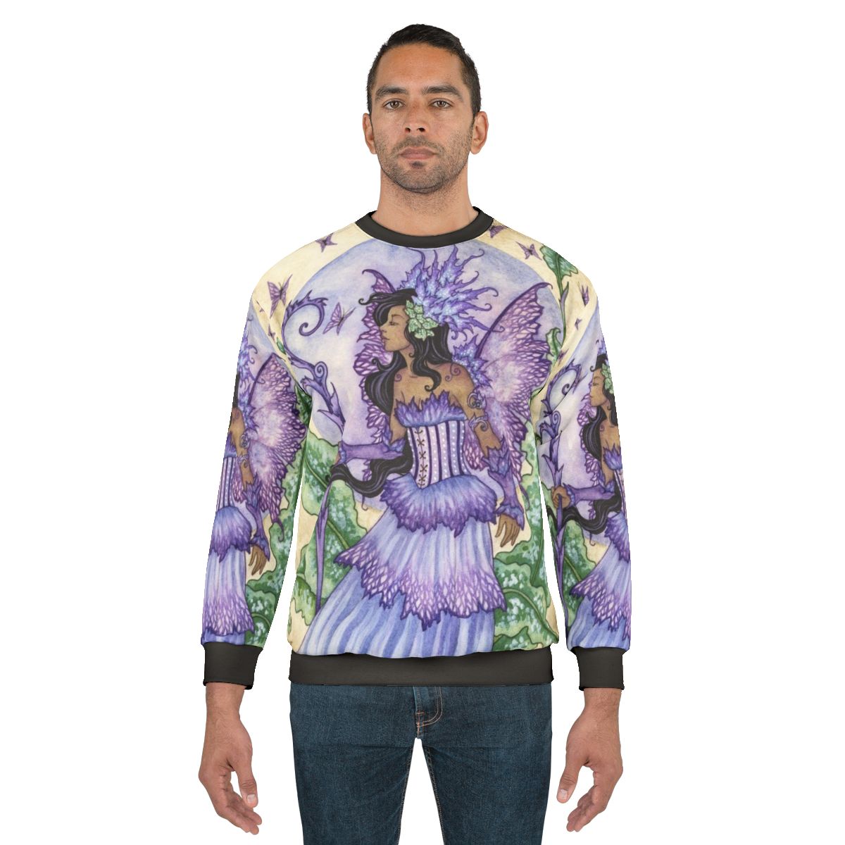 Fairy and butterfly-themed spring sweatshirt