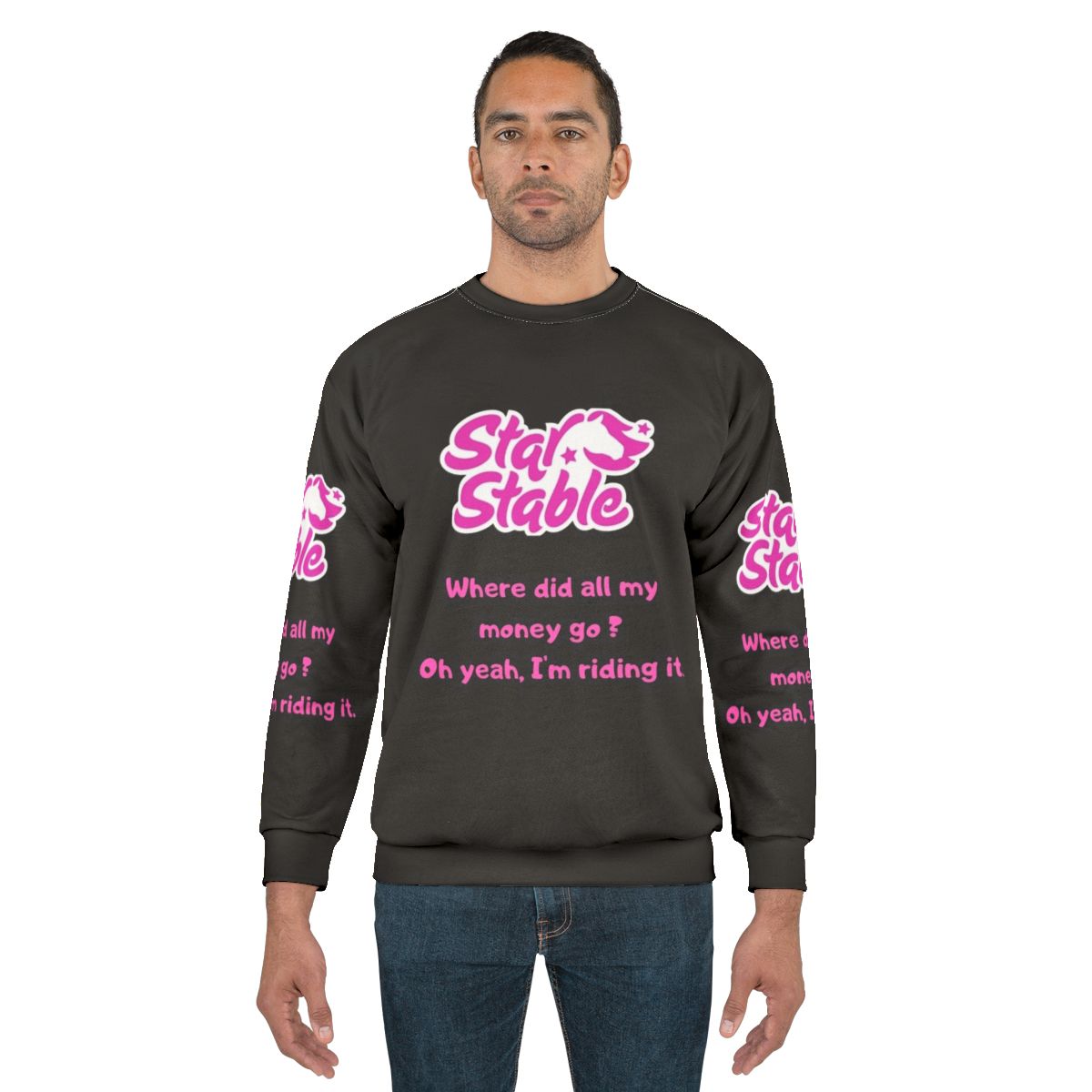 Star Stable 2 online horse game sweatshirt with gaming and equestrian memes