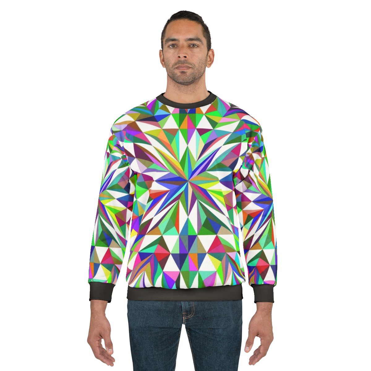 Starlight Sweatshirt with Abstract Patterns and Trendy Nature Design