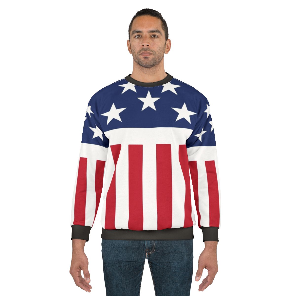 Stars and Stripes Firestarter Sweatshirt with The Prodigy Artwork