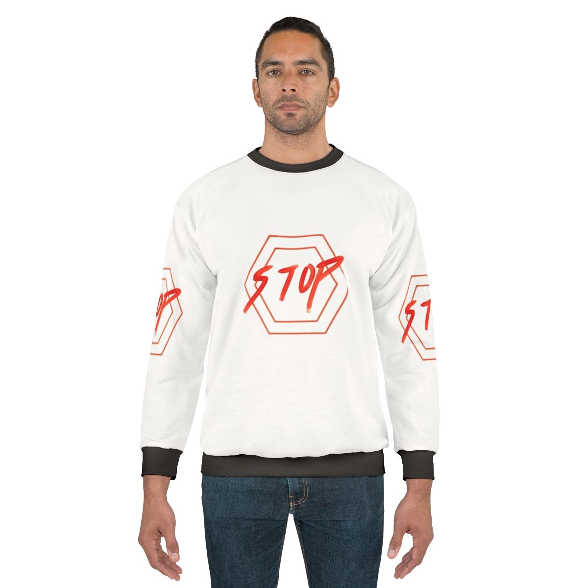 Red Hexagon Stop Sign Sweatshirt