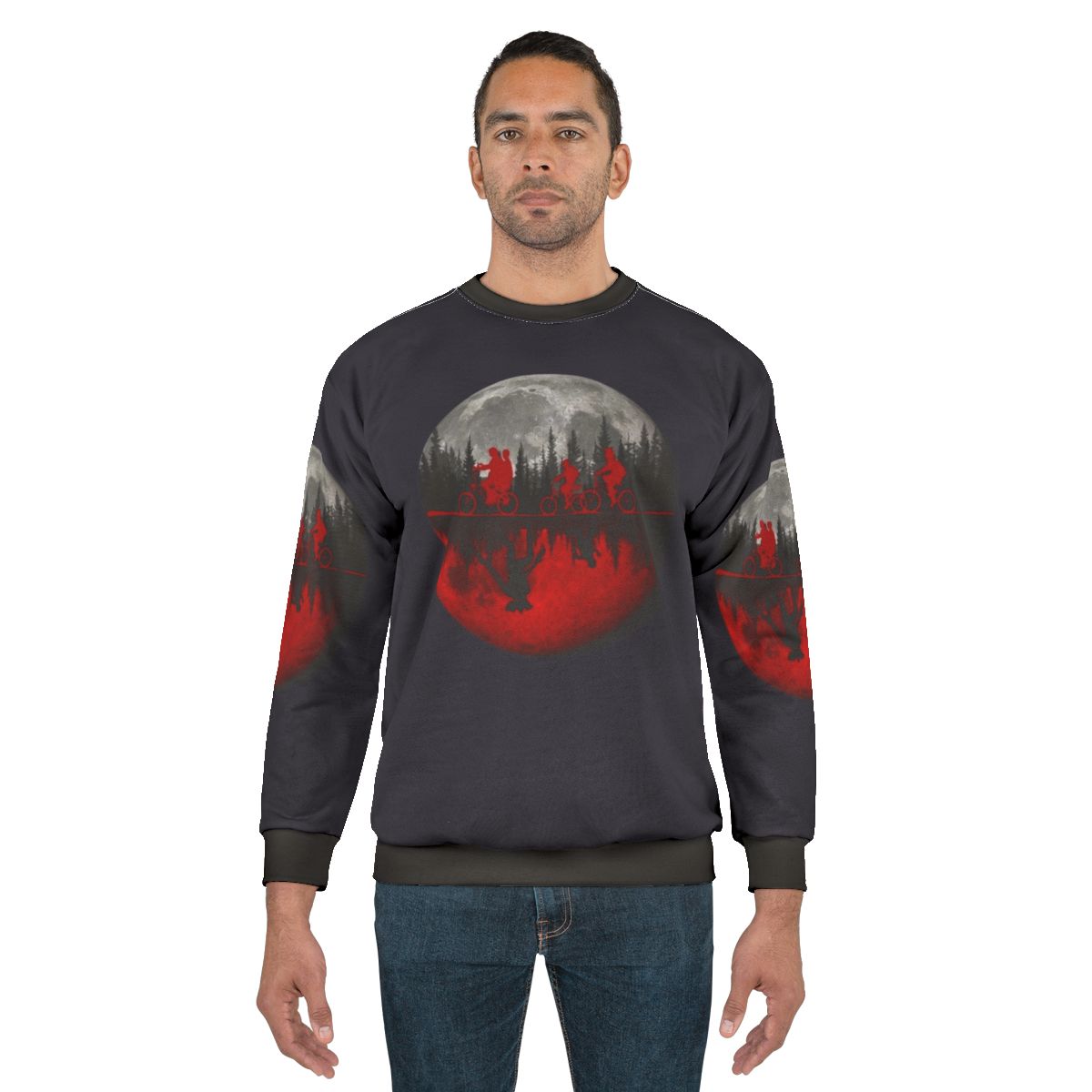 Stranger Things Retro Moon Design Sweatshirt