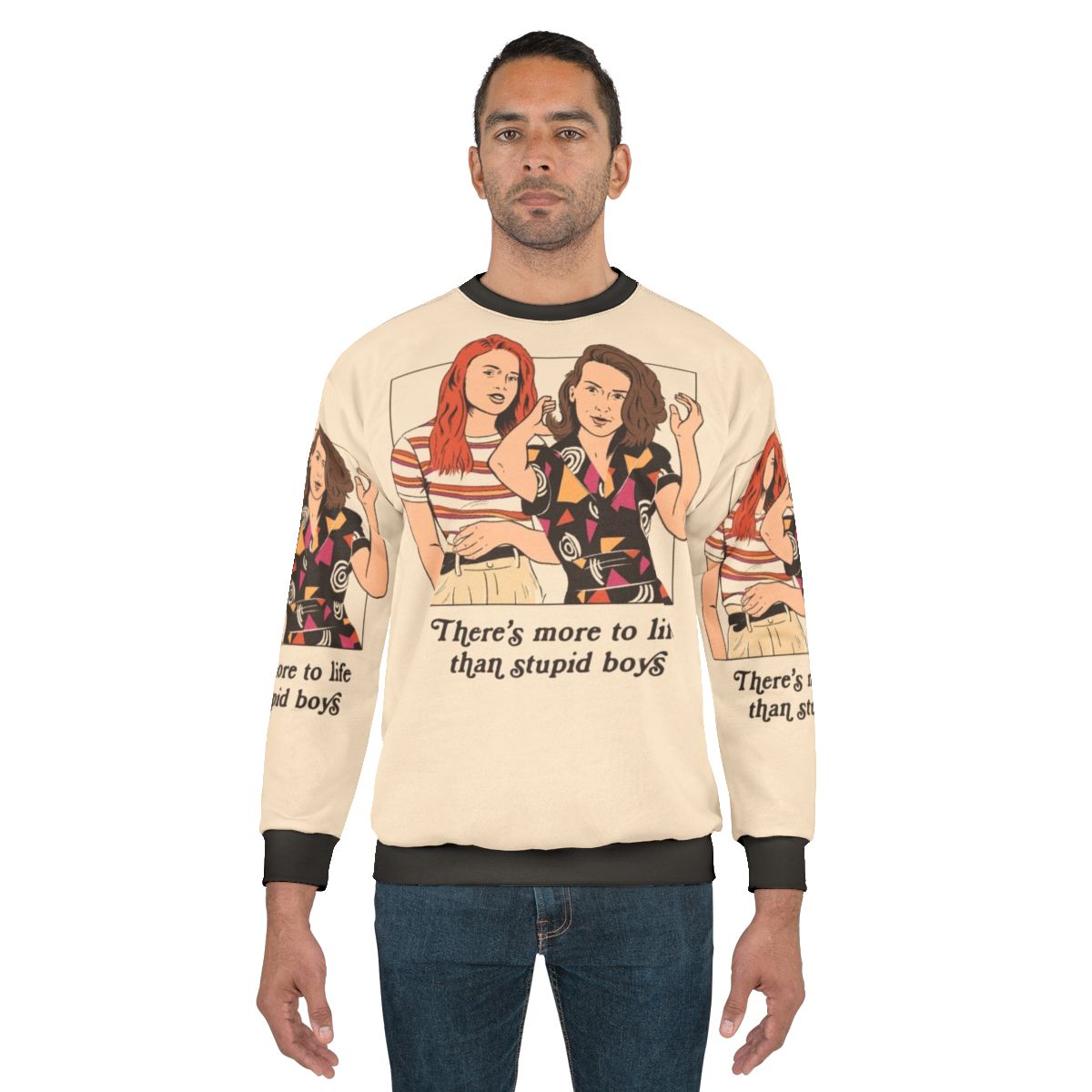 Retro feminist 'Stranger Things' inspired sweatshirt